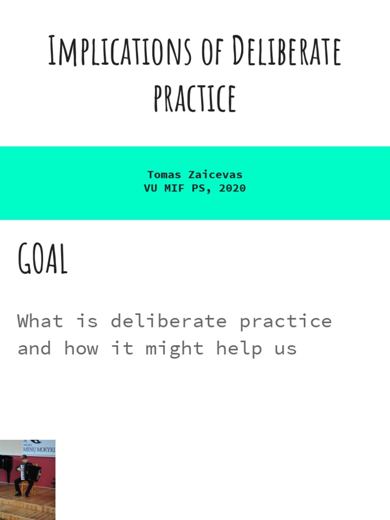 Implications of Deliberate Practice PDF