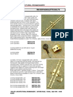 Rim Espagnolette Bolts