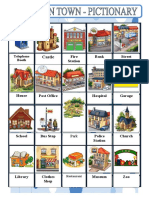 Places in Town Picture Dictionaries - 7852