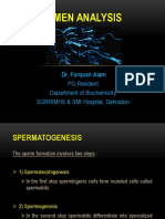 Semen Analysis: PG Resident, Department of Biochemistry, SGRRIMHS & SMI Hospital, Dehradun