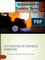 Accidentes de tránsito: atropellamientos y lesiones