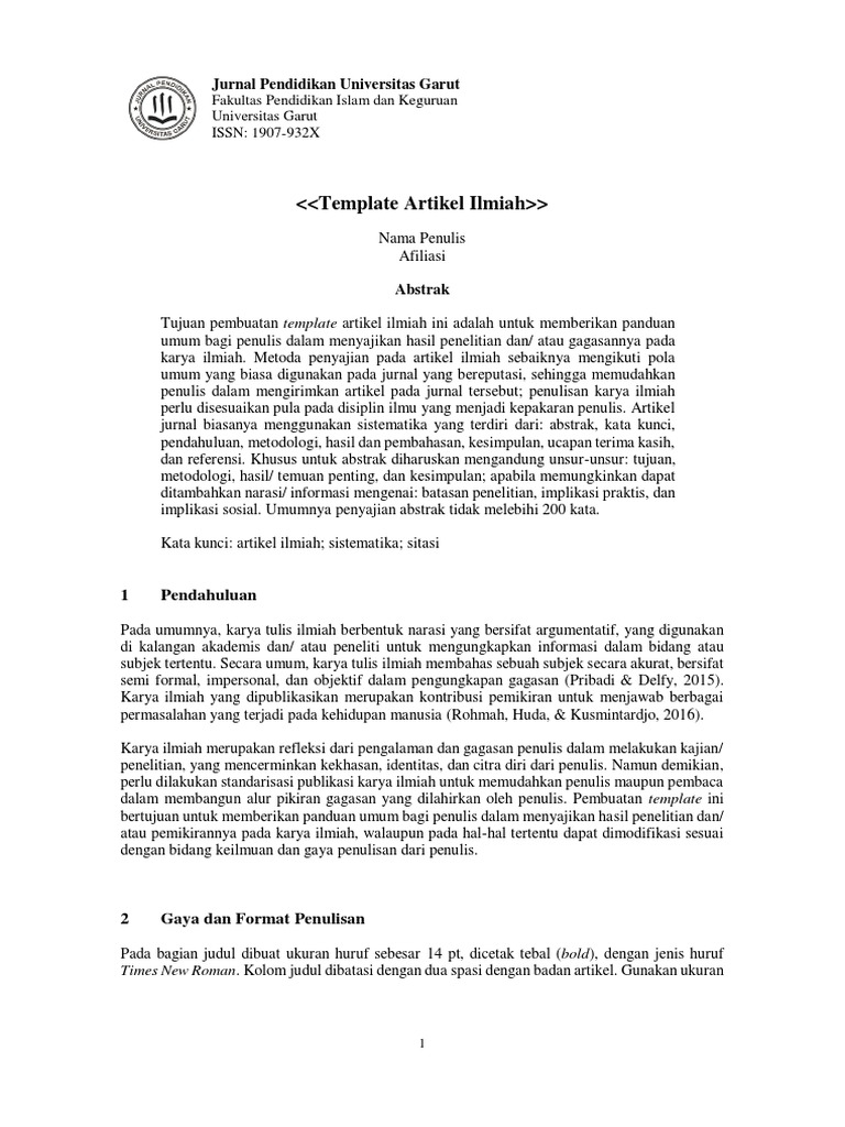 JPUG (00) (00) Template Jurnal Pendidikan | PDF