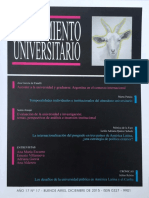Pensamiento Universitario 2015