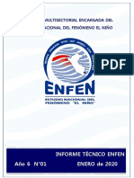 Diagnóstico y previsión ENFEN enero 2020