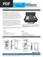 DBT100A MIL-STD-1553 Network Tester: Data Sheet