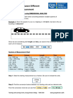 Conversions Between Different Systems of Measurement