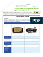 Descubrimos Cambios y Permanencias en Objetos Significativos (Parte 1)