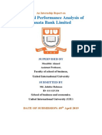 Financial Performance Analysis (Janata Bank)