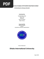 Dhaka International University: Financial Performance Analysis of Al-Arafah Islami Bank Limited