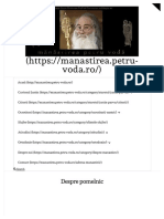 Despre Pomelnic - Mănăstirea Petru Vodă