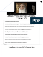 Paraclisul Şi Acatistul Sf. Efrem Cel Nou - Mănăstirea Petru Vodă
