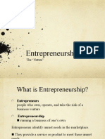 Entrepreneurship: The "Nature"
