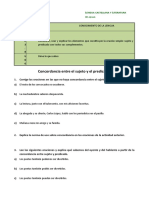 3º. A. Ficha 3.8. Concordancia Del Sujeto