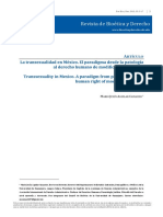 La Transexualidad en México. El Paradigma Desde La Patología Al Derecho Humano Demodificar La Identidad PDF