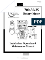 Rotary Meter: Installation, Operation & Maintenance Manual