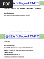 Cluster 9 - Install and Manage Complex ICT Networks: Unit of Competency