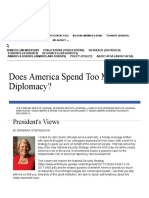 Does America Spend Too Much On Diplomacy