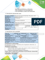 Guía de Actividades y Rubrica de Evaluacion Fase Inicial - Reconocimiento