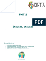 UNIT 2 - Excuses, Excuses PDF
