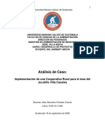 Analisis de Caso - Implementación de Una Cooperativa Rural en El Área Del Jocotillo Villa Canales PDF