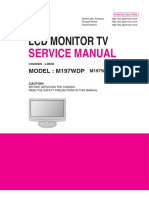 LCD Monitor TV: Service Manual