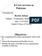 Unit 8 Types of Health Care Services in Pakistan