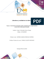 Formato Tarea 1 - Contestar Preguntas Sobre Experiencias y Expectativas Acerca de La Literatura Infantil