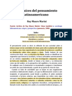 01 - Marini - Ruy Mauro - Las Raiěces Del Pensamiento Latinoamericano