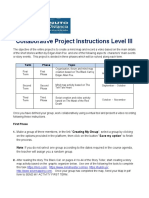 Collaborative Project Instructions Level Iii