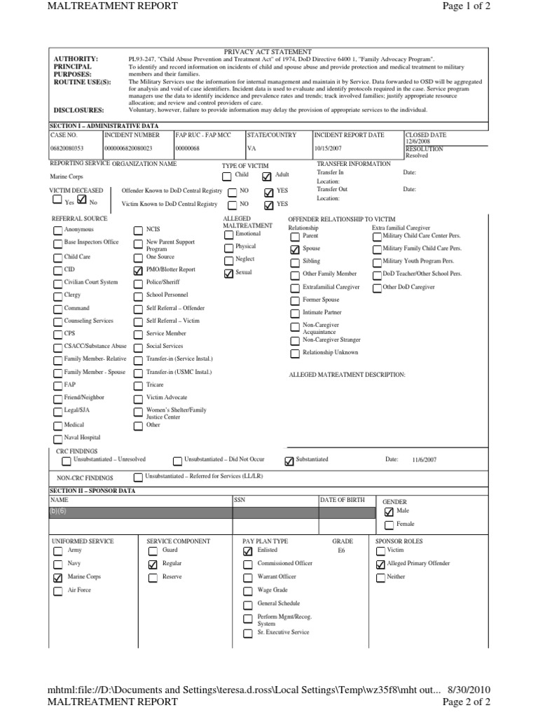 CREW: Department of Defense: Department of The Navy - U.S. Marine Corps ...