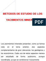 Metodos de Estudio de Los Yacimientos Minerales