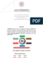 Cancer Metabolism- L.1