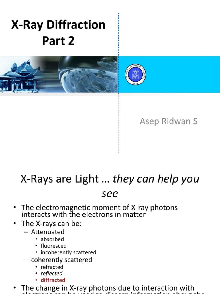 XRD Bagian 2 | PDF | X Ray Crystallography | Diffraction