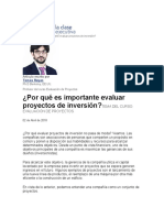 Por Qué Es Importante Evaluar Proyectos de Inversión