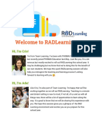 Welcome To RADLearning! PDF