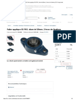 UCFL204 _ Palier applique RS PRO, diam int 20mm, 2 trous de fixations _ RS Components