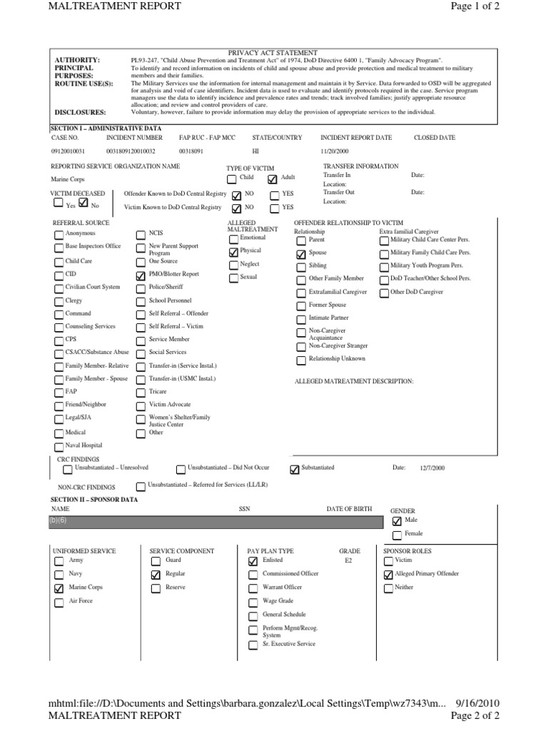 CREW: Department of Defense: Department of The Navy - U.S. Marine Corps ...