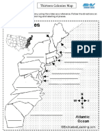 Map the 13 Colonies