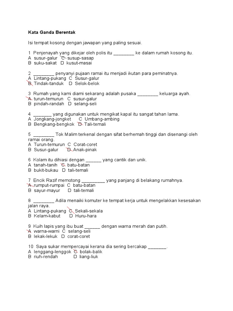 Kata Ganda Berentak Pdf