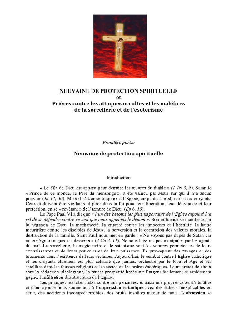 Comment Faire La Neuvaine De Protection Spirituelle Et De Libération Neuvaine de Protection Spirituelle Aummf Nouvelle1 PDF | PDF | Saint-Esprit  | Jésus