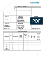 Personal Details: Supporting Documents Available To Submit While Joining? (Yes /no)