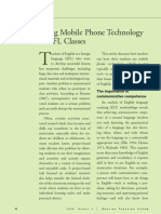 Using Mobile Phone Technology in EFL Classes PDF