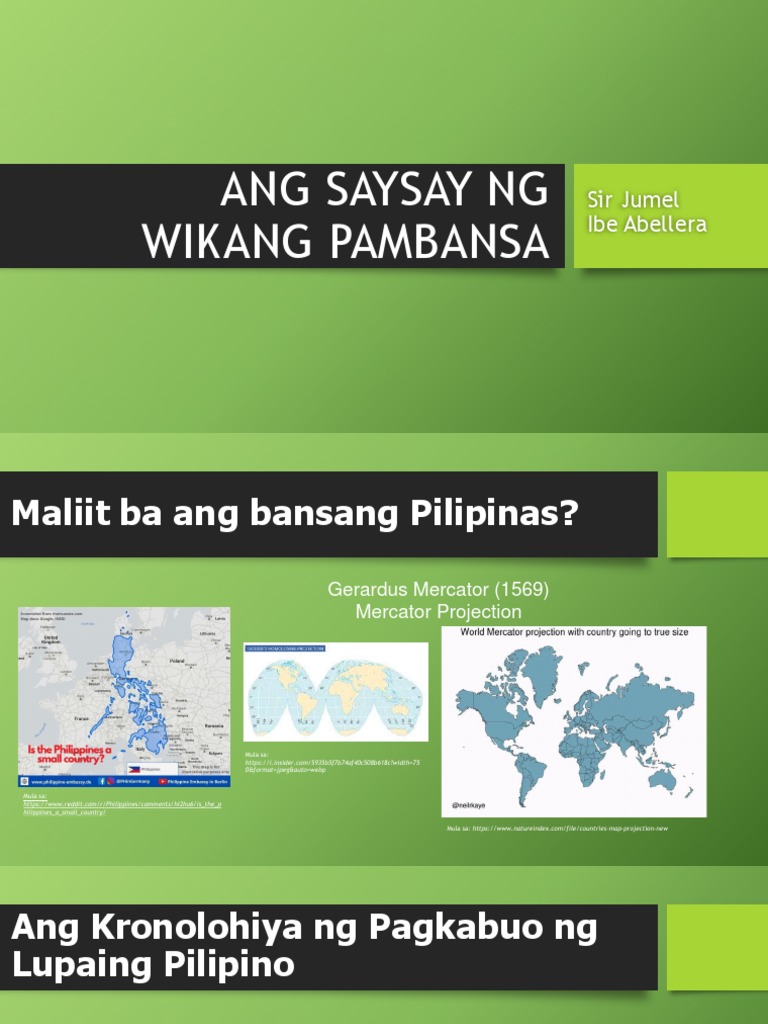 01 Ang Saysay NG Wikang Pambansa (Modyul 1) | PDF