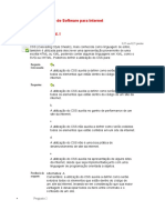 Desenvolvimento de Software para Internet: Questionário Unid. I