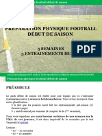 PRÉPARATION PHYSIQUE FOOTBALL DÉBUT DE SAISON