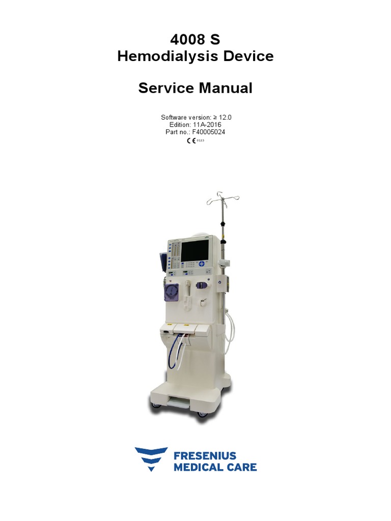 4008s V10 Sm 11a 2016 Sw 12 0 En F40005024 Dialysis Medical