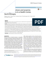 Intestinal Parasitosis and Anaemia Among Patients in A Health Center, North Ethiopia