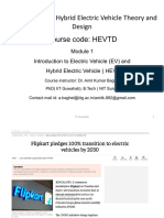 Course Name: Hybrid Electric Vehicle Theory and Design Course Code: HEVTD