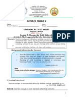 Teacher-Made SCIENCE 4 Q1-Week 3activity Sheets With Answer Key
