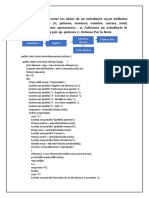 En Un Vector Almacenar Los Datos de Un Estudiante Cuyos Atributos Son Las Siguientes